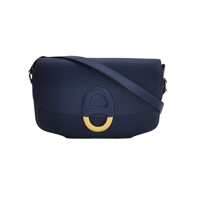 Hermès Cherche Midi 25 حقيبة, Bleu Saphir Epsom, ذهب, أزرق, جلد