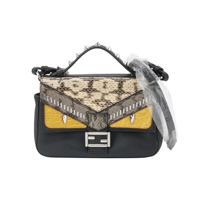 Fendi Double Baguette Crossbody Bag, Multicolour
