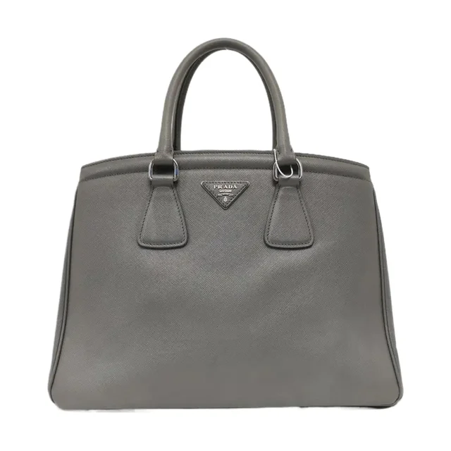 Prada Parabole حقيبة توت, رمادي Cross-Grain جلد