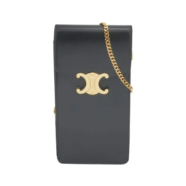 Celine Triomphe Phone Pouch, Leather, 2021