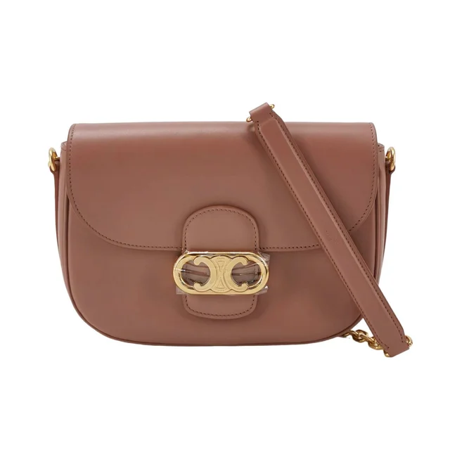 Celine Maillon Triomphe Medium Bag, Pink Calfskin