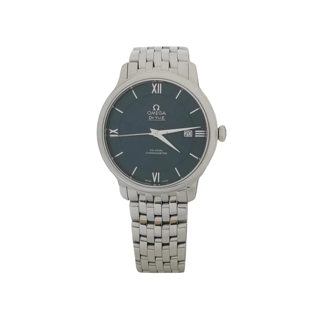 Omega De Ville 424.10.40.20.03.001 ساعة, ميناء أزرق, فولاذ