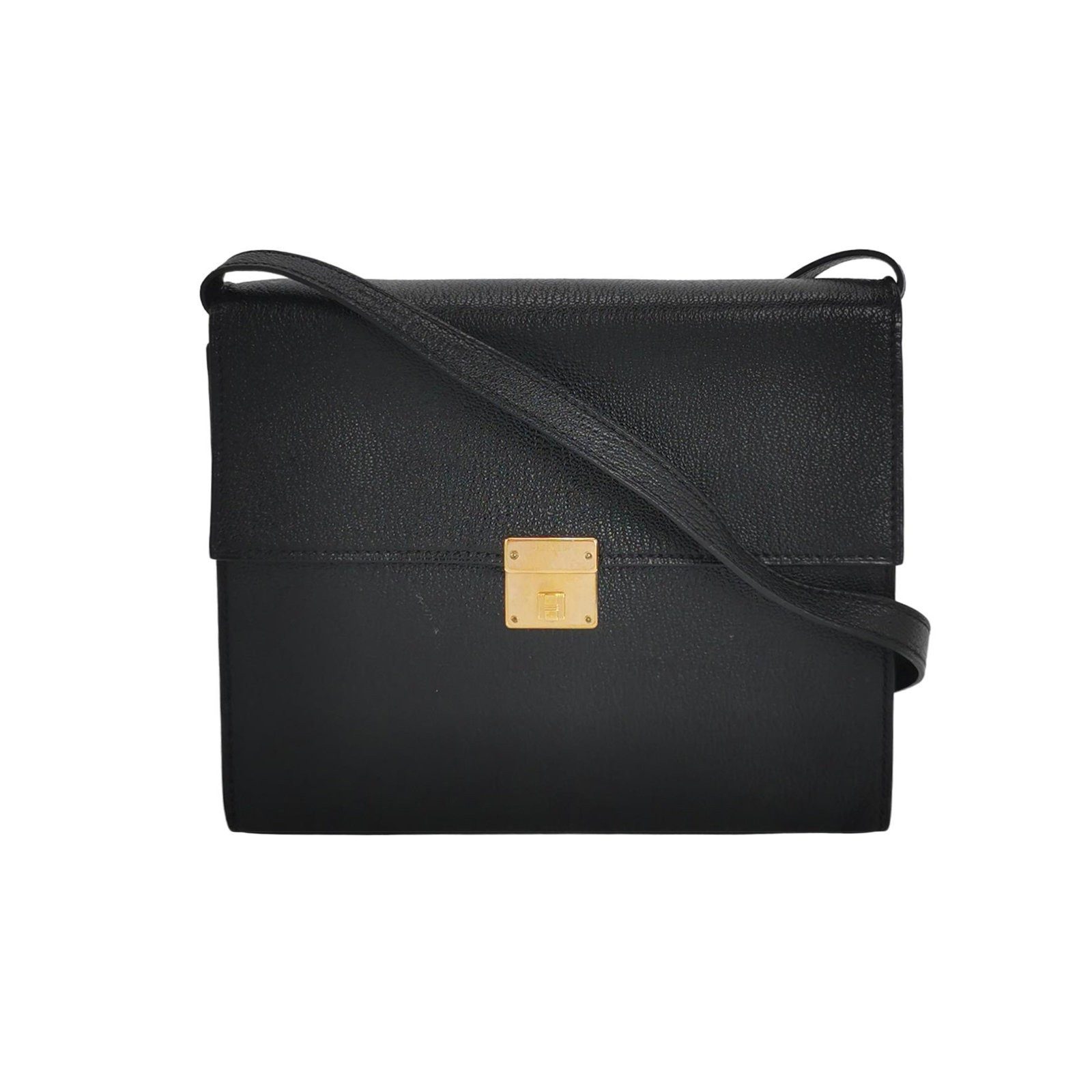 Hermès Clic 16 sac porté épaule, noir, cuir de chèvre Mysore, photographier 1