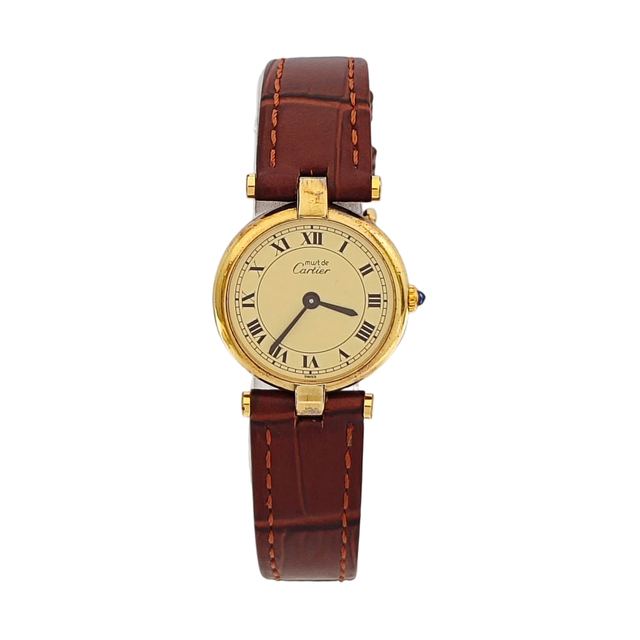Cartier Must Vendôme Uhr, 24 mm, Gelb, Artikel 67036131, vergoldet