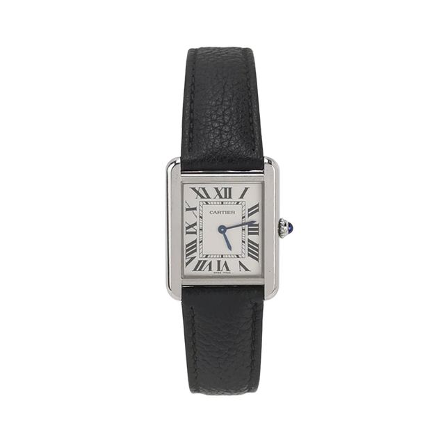 Cartier Tank Solo Uhr, Silber, Quarz, Artikel 68645911, Stahl