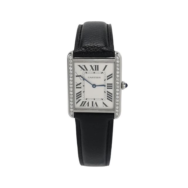 Cartier Tank Solo Uhr, Silber, Quarz, Artikel 68645923, Stahl