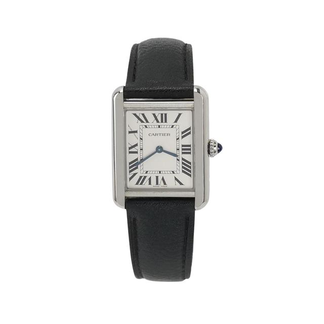 Cartier Tank Solo Uhr, Silber, Quarz, Artikel 68645969, Stahl