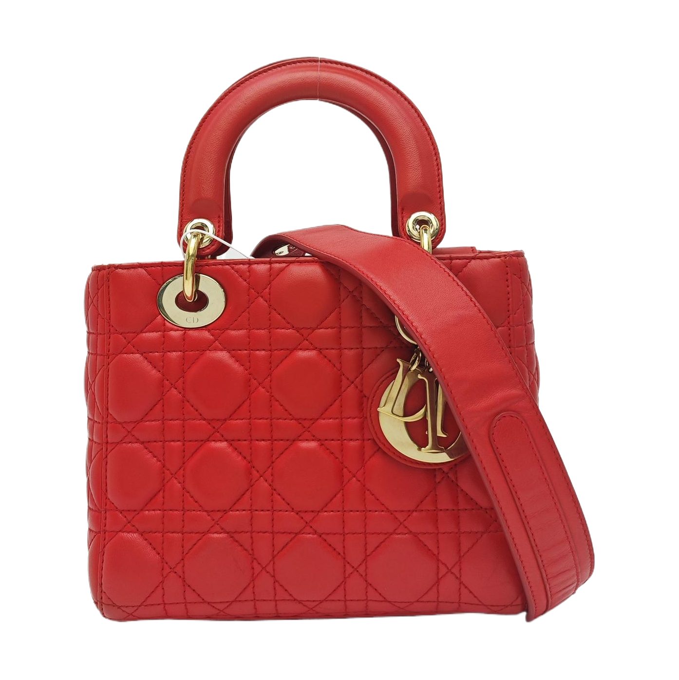 Dior Lady Dior Handtasche, 20 cm, Stoff, Sonstiges, Fotografiere 1