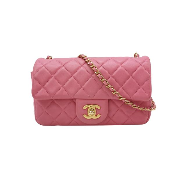 Chanel Classic Flap Schultertasche, 19 cm, Leder, Sonstiges