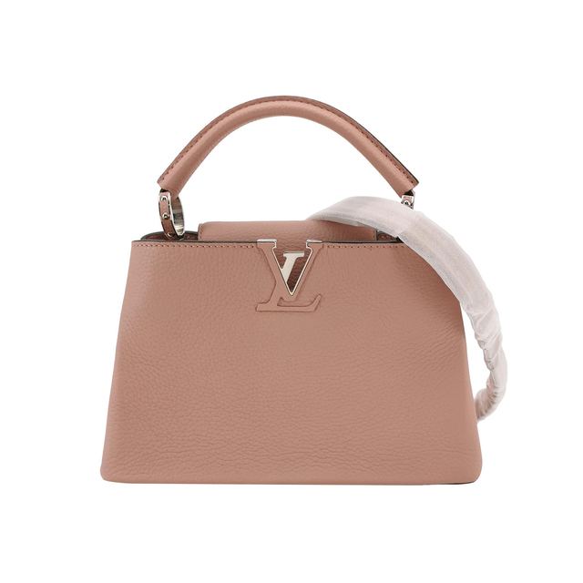 Louis Vuitton Capucines BB Schultertasche, 26.5 cm, Metallic, Leder
