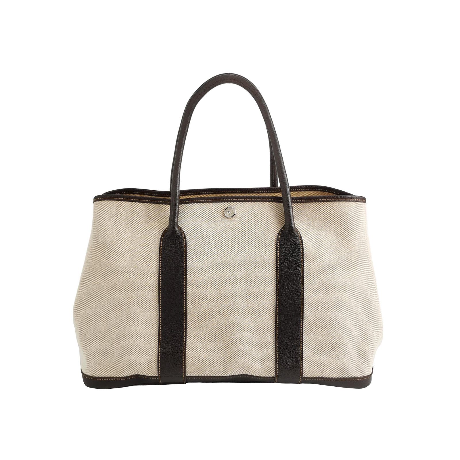 Hermès Garden Party 36 Handtasche, Beige, Leder, Fotografiere 1