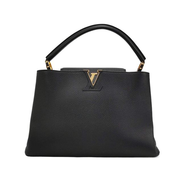 Louis Vuitton Capucines Handtasche, 36 cm, Schwarz, Leder