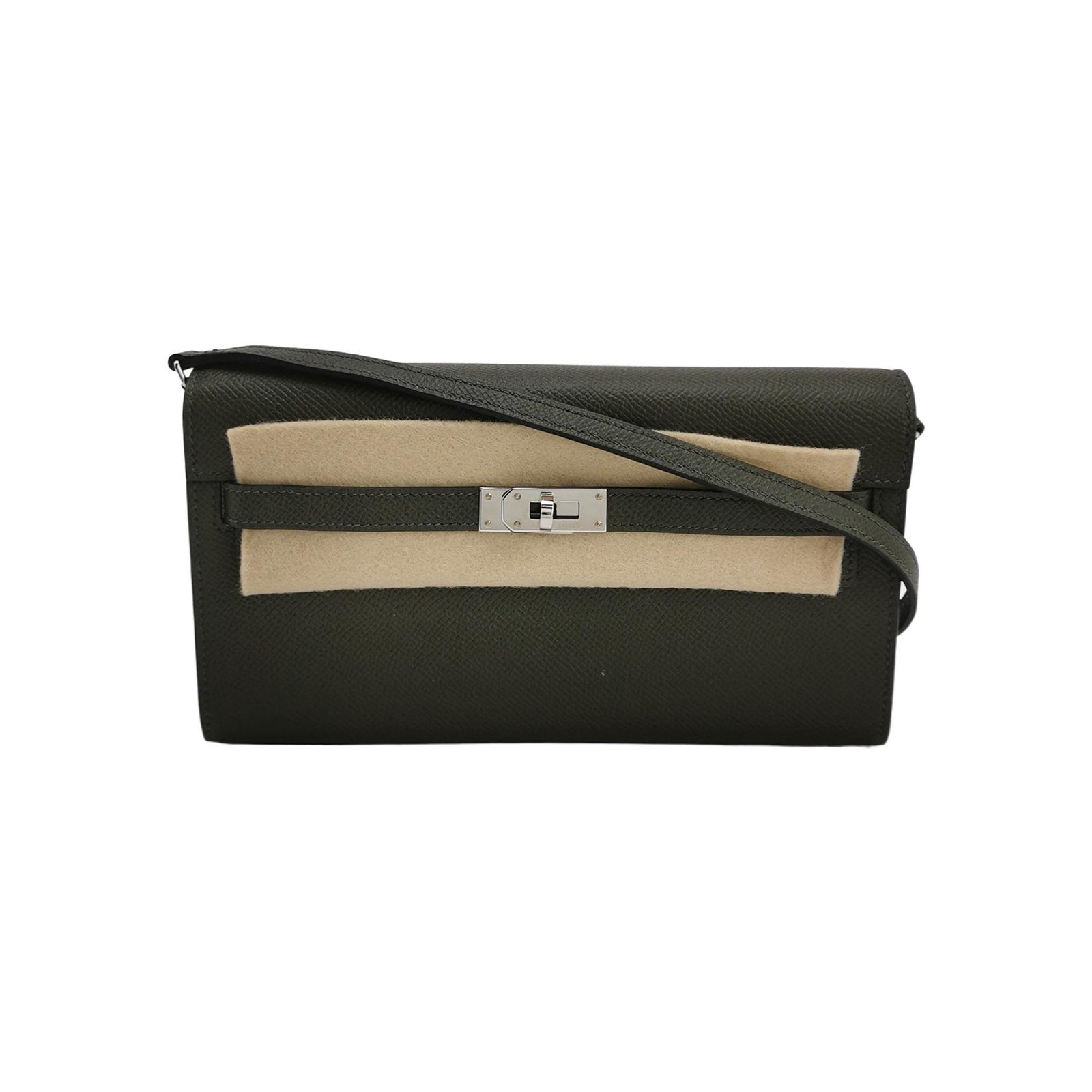 Hermès Kelly حقيبة كتف, 20.5 cm, أخضر, جلد, صورة 1