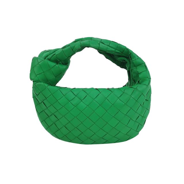 Bottega Veneta Jodie Handtasche, 25 cm, Grün, Artikel 68946095, Leder