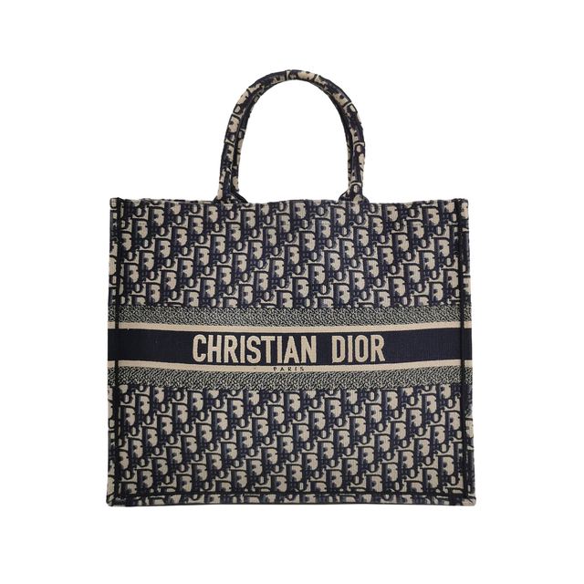 Dior Book Tote Handtasche, 41.5 cm, Mehrfarbig, Stoff