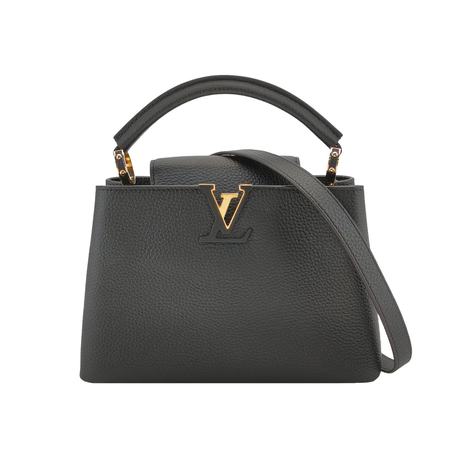 Louis Vuitton Capucines BB Shoulder Bag, 27 cm, Black, Item 68988865, Leather, photograph 1