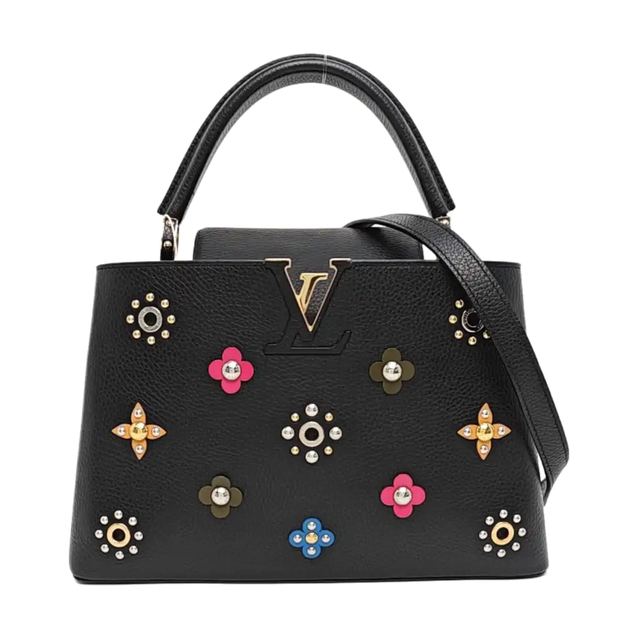 Louis Vuitton Capucines Handtasche, 31 cm, Schwarz, Leder