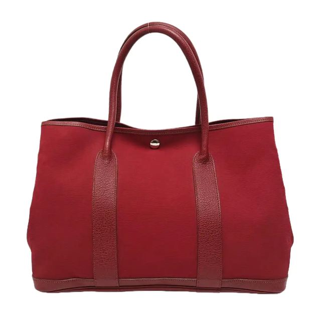 Hermès Garden Party 36 Handtasche, Rot, Stoff