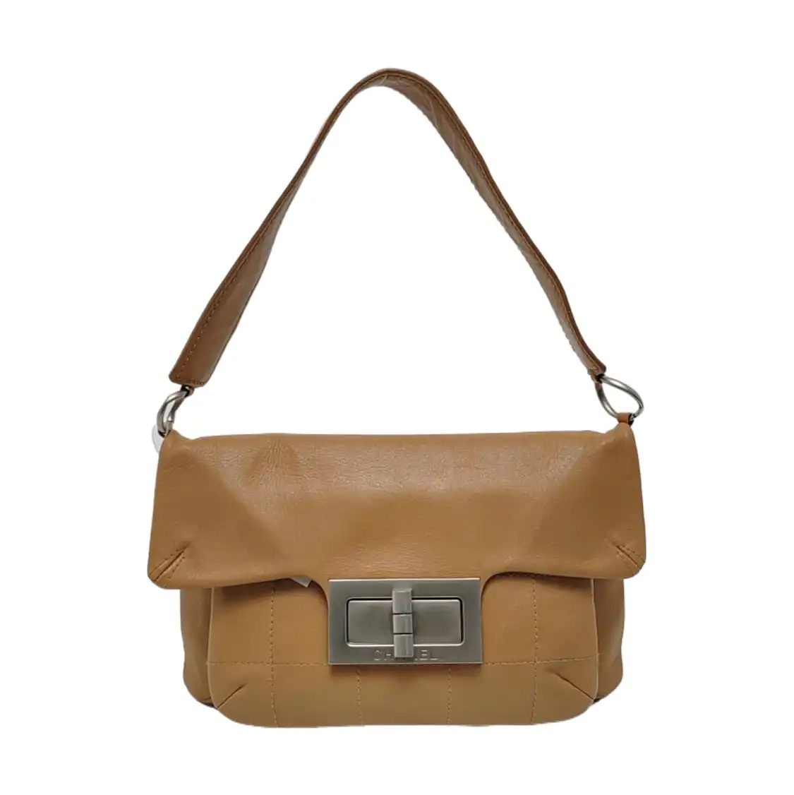 Chanel 2.55 Shoulder Bag, 29 cm, Beige, Leather, photograph 1