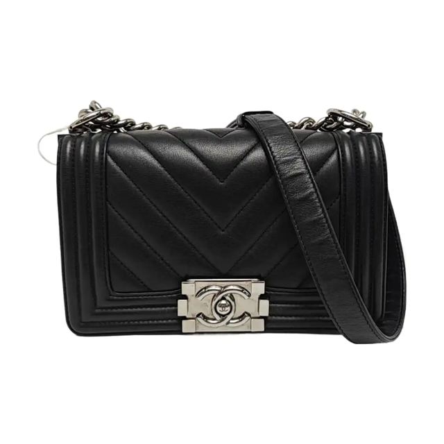 Chanel Boy Schultertasche, 20.5 cm, Schwarz, Artikel 69258280, Leder