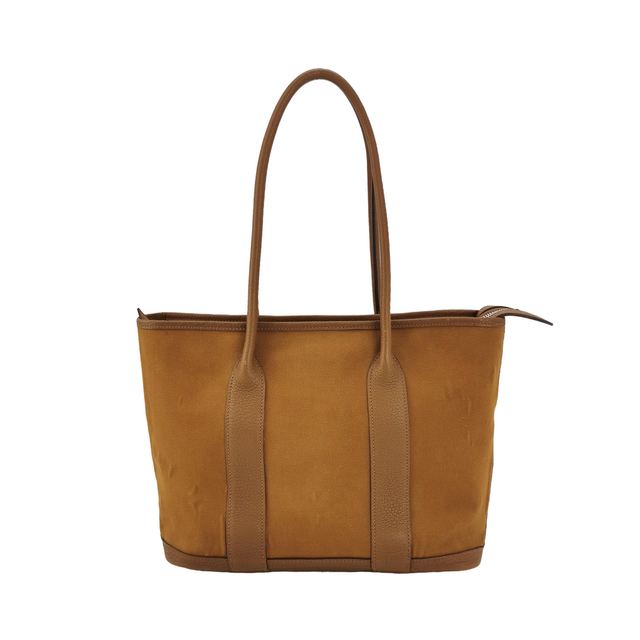 Hermès Garden Party 30 Schultertasche, 29 cm, Braun, Stoff