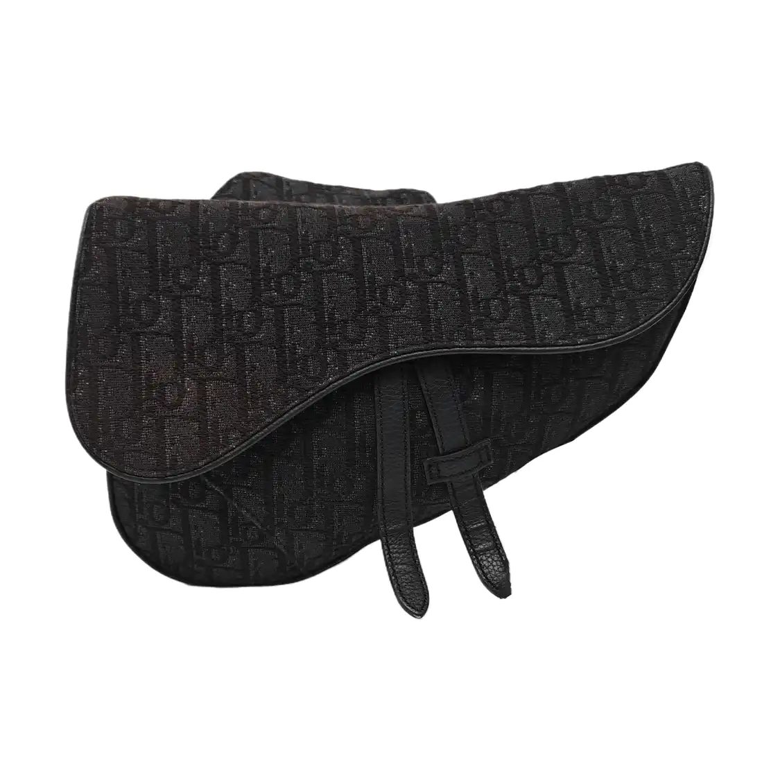 Dior Saddle حقيبة كتف, 25.5 cm, أسود, قماش, صورة 1