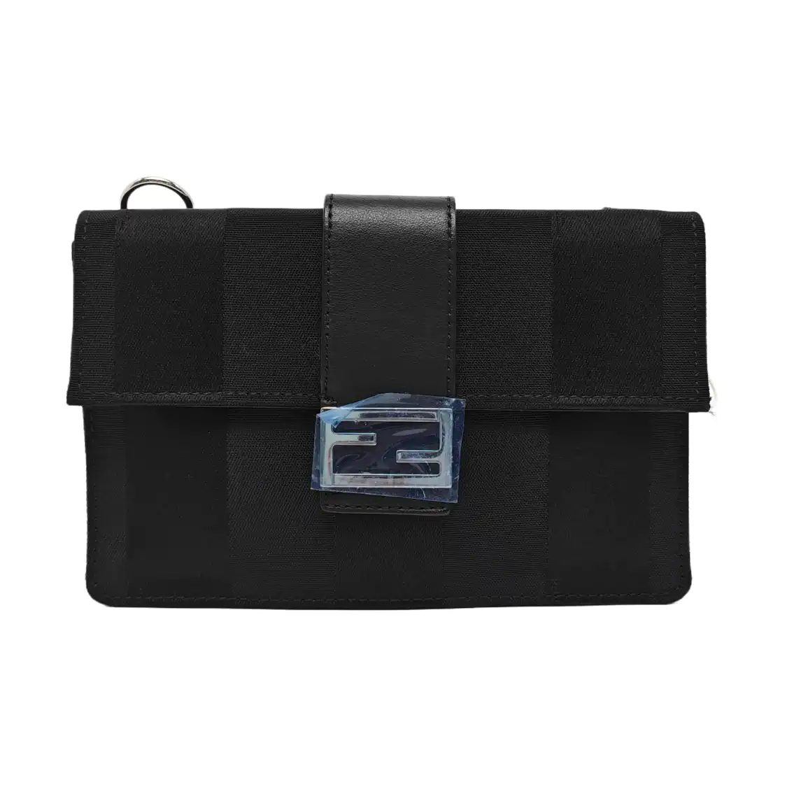 Fendi Baguette, 16.5 cm, Black, Cloth, photograph 1