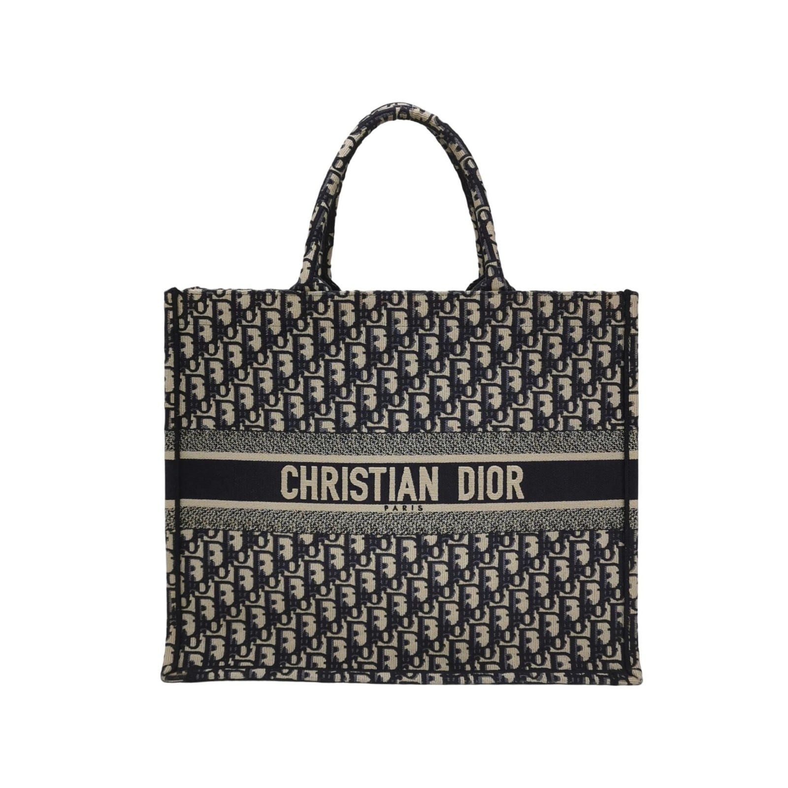 Dior Book Tote sac à main, 42 cm, bleu, tissu, photographier 1