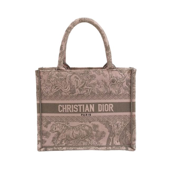 Dior Book Tote Handtasche, 26 cm, Rosa, Stoff