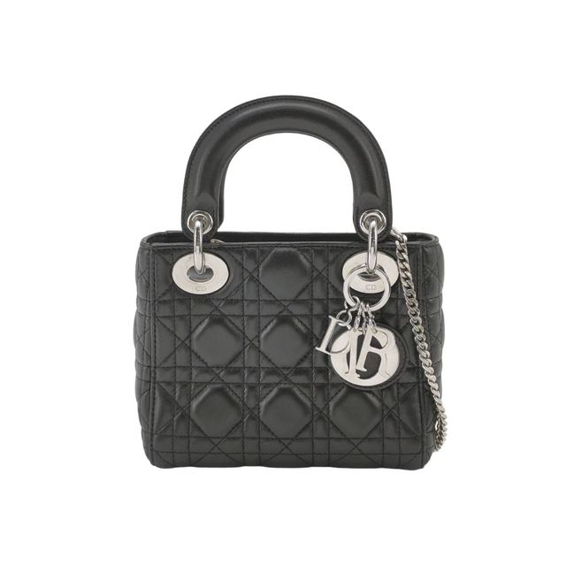 Dior Lady Dior Schultertasche, 17 cm, Schwarz, Artikel 69483836, Leder