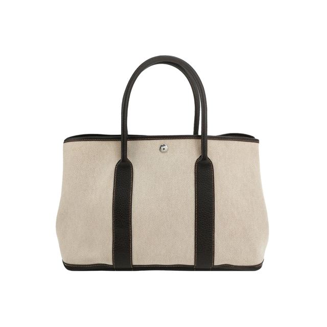 Hermès Garden Party 36 Handtasche, 36.5 cm, Beige, Artikel 69484339, Stoff