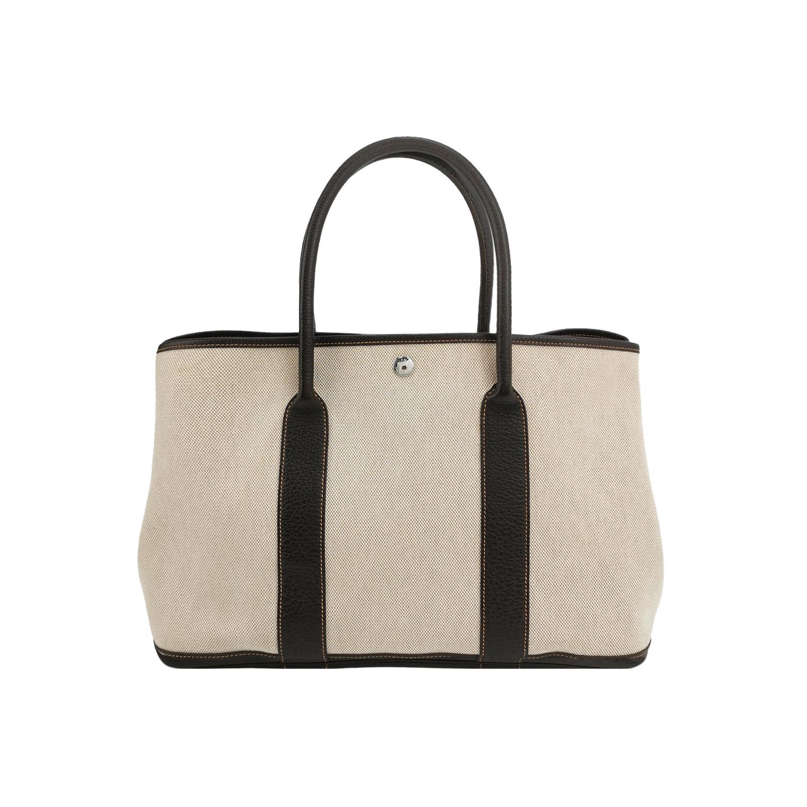 Hermès Garden Party 36 Handtasche, 36.5 cm, Beige, Artikel 69484339, Stoff, Fotografiere 1