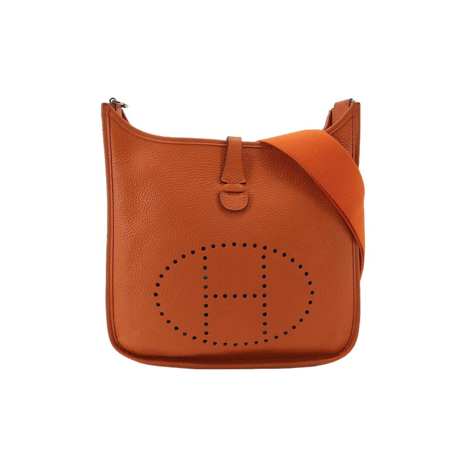 Hermès Evelyne 29 Shoulder Bag, 28 cm, Orange, Leather, photograph 1