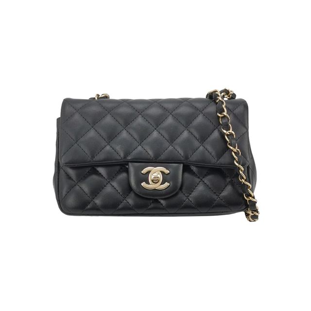 Chanel Classic Flap Schultertasche, 19.5 cm, Schwarz, Artikel 69868448, Leder