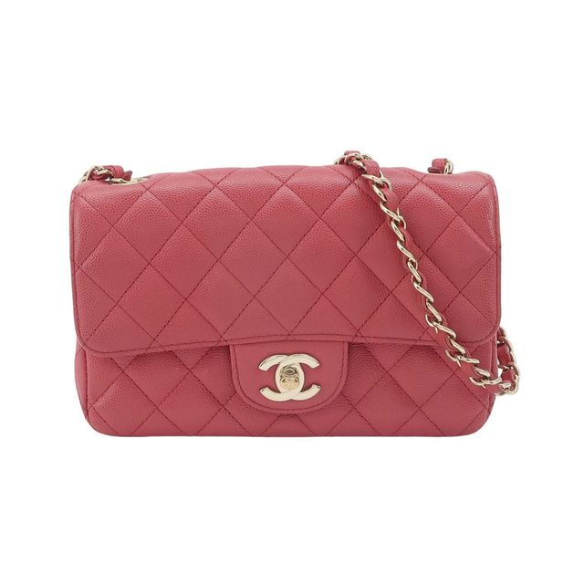 Chanel Classic Flap Schultertasche, 20.5 cm, Rot, Leder