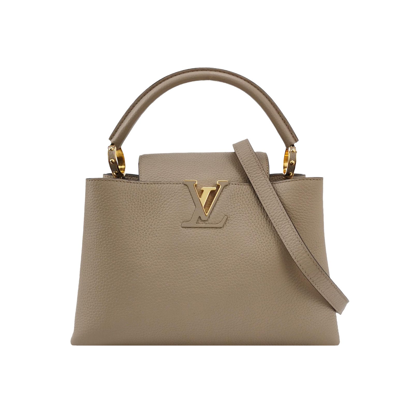 Louis Vuitton Capucines Shoulder Bag, 31 cm, Khaki, Leather, photograph 1