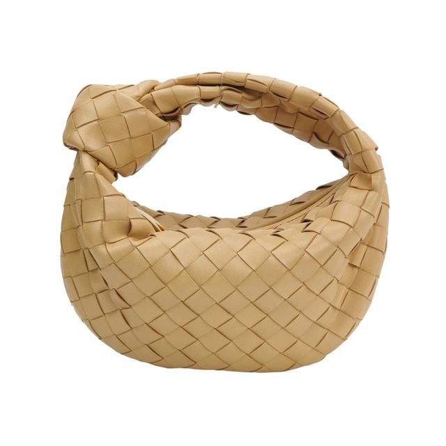 Bottega Veneta Jodie Handtasche, 24.5 cm, Khaki, Leder