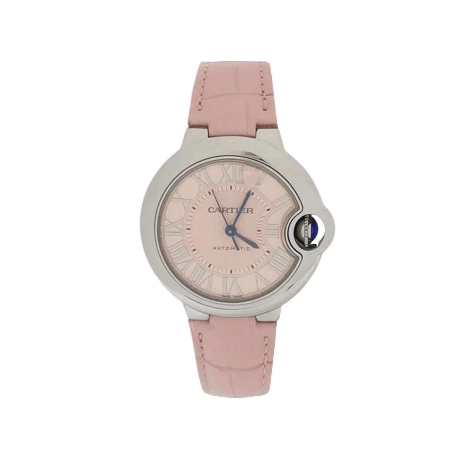Cartier Ballon Bleu Watch, Pink, Automatic, Steel, photograph 1