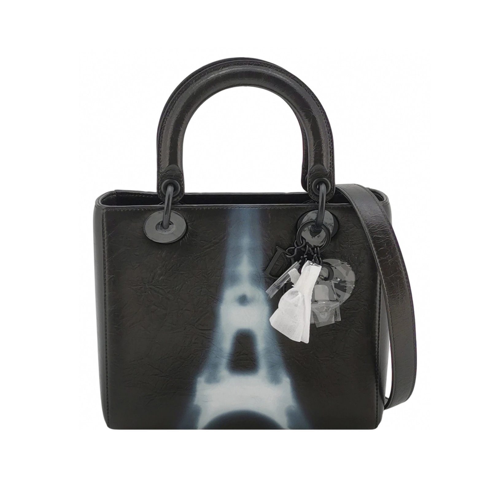 Dior Lady Dior Schultertasche, 24 cm, Schwarz, Artikel 70259117, Leder, Fotografiere 1