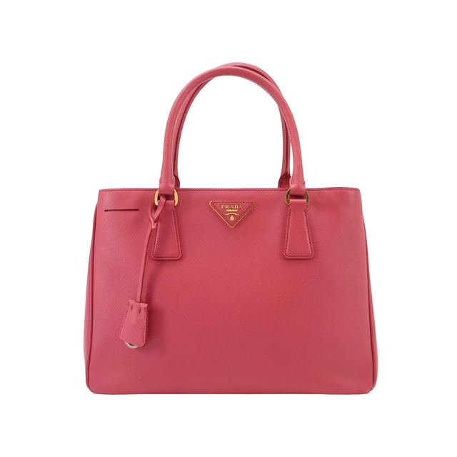 Prada Galleria Handtasche, 33.5 cm, Rot, Leder