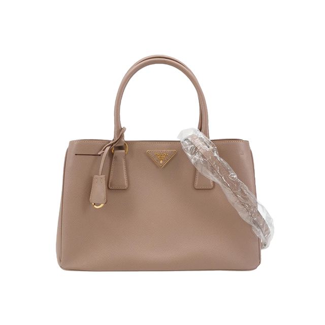 Prada Galleria Schultertasche, 34 cm, Rosa, Leder