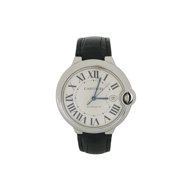 Cartier Ballon Bleu Uhr, weißes Zifferblatt, Automatic, Stahl