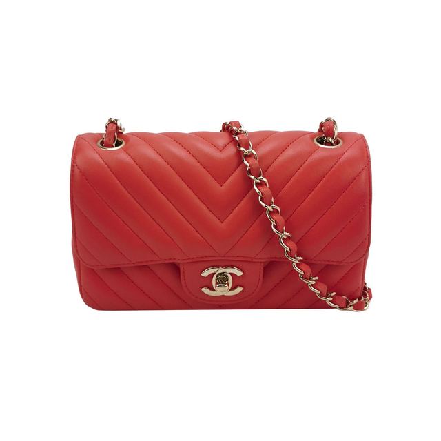 Chanel Classic Flap Umhängetasche, 20 cm, Rosa, Artikel 70298629, Leder