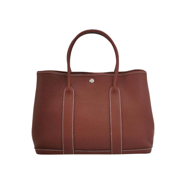 Hermès Garden Party 36 Handtasche, 37 cm, Rot, Leder
