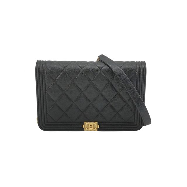 Chanel Boy Bag, 19 cm, Schwarz, Leder