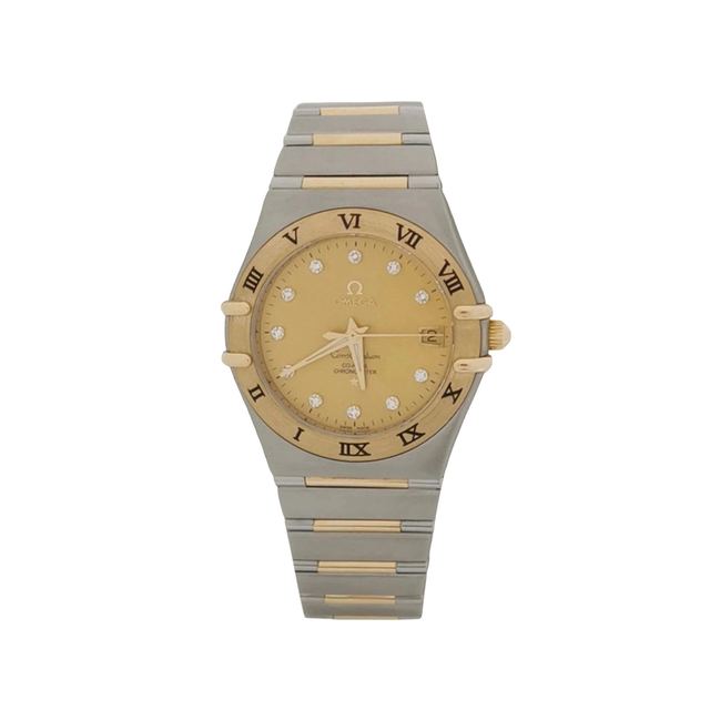 Omega Constellation 18 Uhr, Gold, Automatic, Gold und Stahl