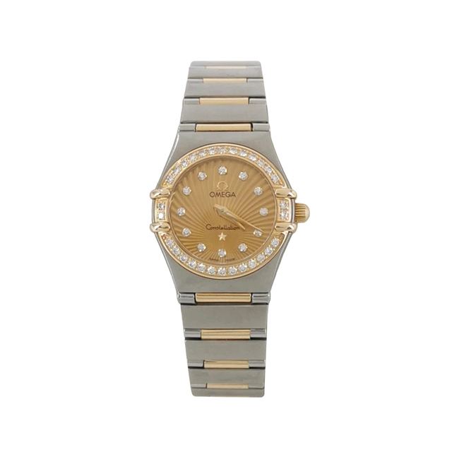 Omega Constellation 18 Uhr, Gold, Quarz, Gold und Stahl