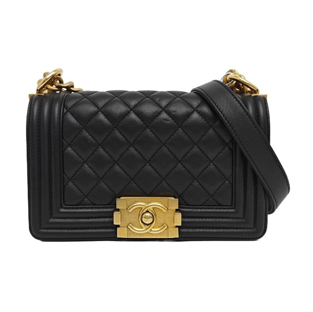 Chanel Boy Schultertasche, 20.5 cm, Schwarz, Artikel 71272376, Leder