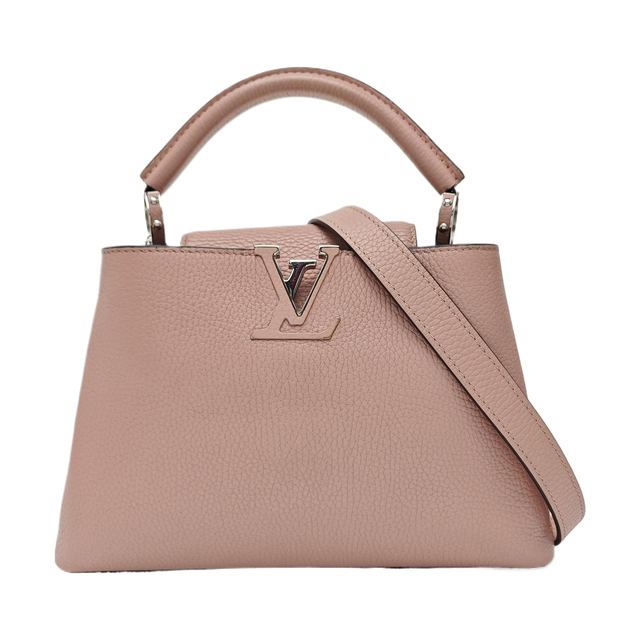Louis Vuitton Capucines BB Handtasche, 27 cm, Rosa, Leder