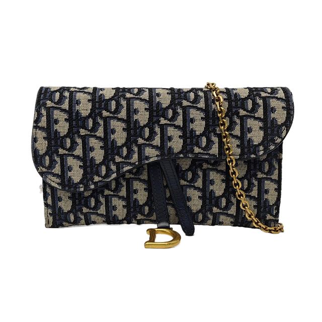 Dior Saddle Schultertasche, 20 cm, Blau, Artikel 71313936, Stoff